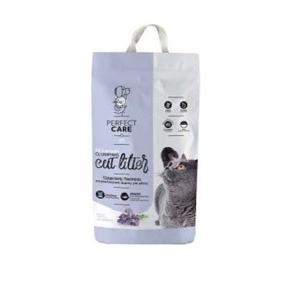 Άμμος υγιεινής για γάτες με υψηλή συγκόλληση και άρωμα λεβάντας - Perfect Care 5kg