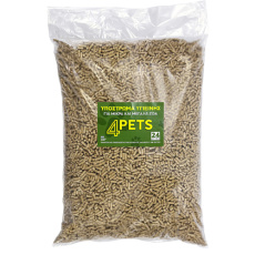Πέλλετ υπόστρωμα για τρωκτικά, γάτες και άλλα μικρά ζώα - 4 Pets 14.4kg/24L