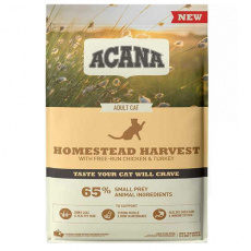 Βιολογικά κατάλληλη ξηρά τροφή για γάτες με ποικιλία πουλερικών - Acana Homestead Harvest