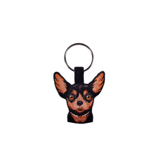 Κεντητό μπρελόκ με σχέδιο σκύλου μαύρου Chihuahua - ActionLab