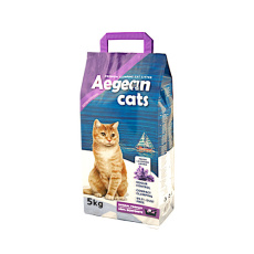 Άμμος συγκόλλησης για γάτες με άρωμα λεβάντας - Aegean Cats Lavender 5kg