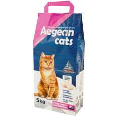 Άμμος συγκόλλησης για γάτες με άρωμα πούδρας - Aegean Cats Baby Powder 5kg