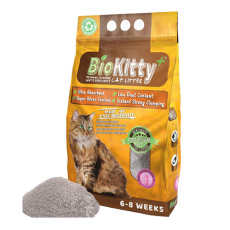 Άμμος υγιεινής για γάτες με υψηλή συγκόλληση με άρωμα πούδρας - Bio-Kitty Baby PowderΆμμος υγιεινής για γάτες με υψηλή συγκόλληση με άρωμα πούδρας - Bio-Kitty Baby Powder
