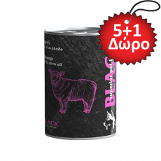 Κονσέρβα για ενήλικους σκύλους με αρνί & ελαιόλαδο, χωρίς σιτηρά - Black Lamb 400g 5+1 Δώρο