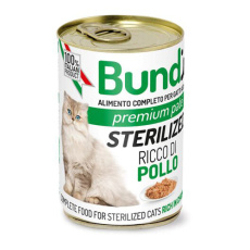 Κονσέρβα για στειρωμένες γάτες σε πατέ με κοτόπουλο - Bundy Sterilised Chicken 400g