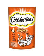Τραγανές γεμιστές λιχουδιές για γάτες με κοτόπουλο - Catisfactions Chicken 60g