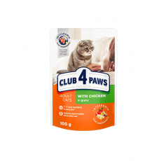 Φακελάκι γάτας με σάλτσα σε διάφορες γεύσεις - Club 4 Paws