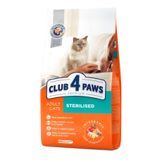 Ξηρά τροφή για στειρωμένες γάτες - Club 4 Paws Adult Sterilised 14kg
