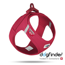 Πρωτοποριακό υφασμάτινο στηθόλουρο για σκύλους - Curli Clasp Air-Mesh Harness Red