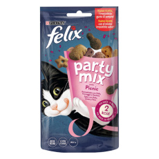 Τραγανό σνακ για γάτες με πάπια, τυρί και γαλοπούλα - Felix Party Mix Picnic 60g