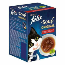 Σούπα βοδινό-κοτόπουλο-αρνί για καλύτερη ενυδάτωση του οργανισμού - Felix Soup (6*48g)