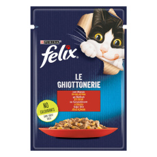 Φακελάκι γάτας με μοσχάρι σε ζελέ - Felix Beef 85g