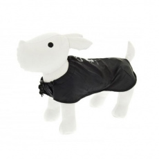 Μαύρο αδιάβροχο μπουφάν σκύλου με τσαντάκι τσέπης - Ferribiella Black Pocket Raincoat