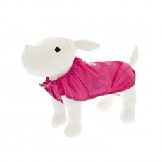 Ροζ αδιάβροχο μπουφάν σκύλου με τσαντάκι τσέπης - Ferribiella Pink Pocket Raincoat