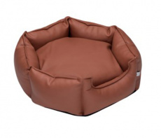 Δερμάτινο κρεβάτι για σκύλους με μαξιλάρι διπλής όψης - Glee (70*63*23cm)