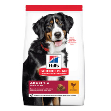 Ξηρά τροφή για μεγαλόσωμους ενήλικους σκύλους ηλικίας 1-6 ετών - Hill's Adult Large 14kg