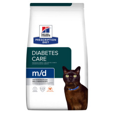 Κλινική ξηρά τροφή για γάτες με διαβήτη ή/και τάση παχυσαρκίας - Hill's Prescription Diet m/d Dry 1.5kg