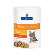 Κλινικό φακελάκι για γάτες με παθήσεις ουροποιητικού συστήματος - Hill's Prescription Diet c/d Pouch 85g
