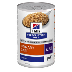 Κλινική κονσέρβα για σκύλους με ουρόλιθους ή νεφροπάθειες - Hill's Prescription Diet u/d Can 370g