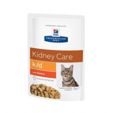 Κλινικό φακελάκι για γάτες με παθήσεις καρδιάς και νεφρών - Hill's Prescription Diet k/d Pouch 85g
