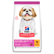 Ξηρά τροφή για ηλικιωμένους μικρόσωμους σκύλους άνω των 7 ετών - Hill's Mature 7+ Small & Mini 1.5kg
