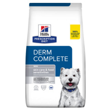 Κλινική ξηρά τροφή για μικρόσωμους σκύλους με περιβαλλοντικές και τροφικές αλλεργίες - Hill's Prescription Diet Derm Complete Mini 1kg