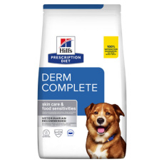 Κλινική ξηρά τροφή για σκύλους με περιβαλλοντικές και τροφικές αλλεργίες - Hill's Prescription Diet Derm Complete
