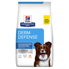 Κλινική ξηρά τροφή για σκύλους με δερματικές αλλεργίες που οφείλονται στο περιβάλλον - Hill's Prescription Diet Derm Defense