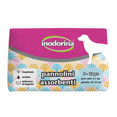 Πάνες βρακάκια (πάμπερς) για θηλυκούς σκύλους 2-5kg - Inodorina Diapers Small (12 τεμάχια)