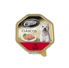 Πλήρης τροφή σε δισκάκι για ενήλικους μικρόσωμους σκύλους με μοσχάρι - Cesar 150g
