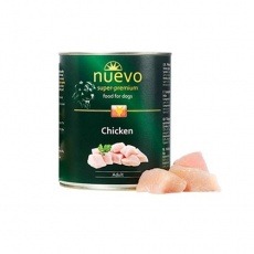 Πλήρης κονσέρβα για ενήλικους σκύλους χωρίς σιτηρά με κοτόπουλο - Nuevo Chicken 400g