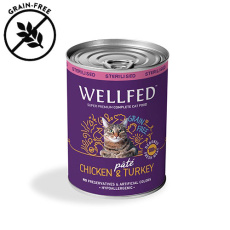 konserva-steirwmenis-gatas-wellfed-sterilised-chicken-turkey-400g