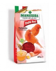 Μαλακή κόκκινη βιταμίνη για καναρίνια με μέλι και αυγό - Manitoba Pate Red 400g