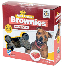 Χειροποίητα brownies για σκύλους με μοσχάρι - MBF Brownies High Protein Beef 200g