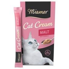 Συμπληρωματική τροφή-σνακ για γάτες σε μορφή κρέμας κατάλληλο για τις τριχόμπαλες - Miamor Cat Snack Malt (6*15g)