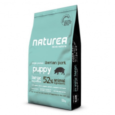 Υποαλλεργική βιολογική ξηρά τροφή χωρίς σιτηρά για μεγαλόσωμα ή/και ευαίσθητα κουτάβια με χοιρινό - Naturea Naturals Puppy Large 12kg