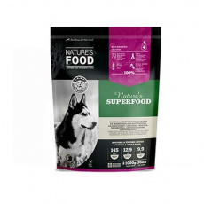 Ωμή τροφή (B.A.R.F.) για κουτάβια και ενήλικους σκύλους με superfoods σε μπιφτέκια - Nature's Food Super Food 1kg