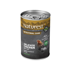 Πλήρης τροφή σε κονσέρβα για σκύλους με εντερικά προβλήματα με κοτόπουλο - Naturest Adult Intestinal Care Chicken 400g