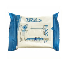 Υγρά μαντηλάκια με χαμομήλι για τον καθαρισμό των ματιών σε σκύλους και γάτες - Pet Shine (15 τεμάχια)