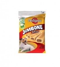 Λιχουδιά για μικρόσωμους σκύλους με μοσχάρι - Pedigree Jumbone Mini 160g (4 τεμάχια)