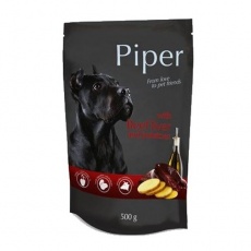 Υγρή τροφή σε φακελάκι για σκύλους με συκώτι βοδινού και πατάτες - Piper Beef Liver and potatoes 500g