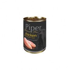 Πλήρης τροφή σκύλου σε κονσέρβα με μία μόνο πηγή πρωτεΐνης από κοτόπουλο - Piper Platinum Chicken 400g
