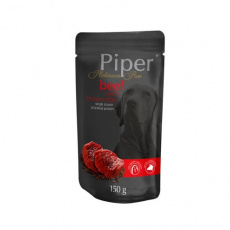 Πλήρης τροφή σκύλου σε φακελάκι με μία μόνο πηγή πρωτεΐνης από μοσχάρι - Piper Platinum Beef 150g