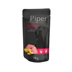 Πλήρης τροφή σκύλου σε φακελάκι με μία μόνο πηγή πρωτεΐνης από γαλοπούλα - Piper Platinum Turkey 150g