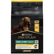 Ξηρά τροφή διαίτης για μικρόσωμους ενήλικους σκύλους με αύξηση βάρους ή/και στειρωμένους - Pro Plan Adult Small & Mini Light / Sterilised 3kg