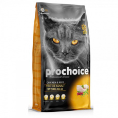 Ξηρά τροφή συντήρησης για στειρωμένες γάτες με κοτόπουλο και ρύζι - ProChoice Adult Sterilised Chicken & Rice 2kg