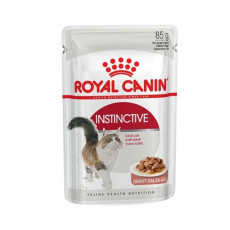 Φακελάκι για ενήλικες γάτες άνω των 12 μηνών με κομματάκια σε σάλτσα - Royal Canin Instictive Gravy 85g