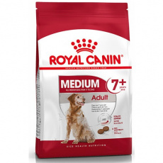 Ξηρά τροφή για ώριμους ενήλικους σκύλους άνω των 7 ετών μεσαίου μεγέθους φυλών 11-25kg - Royal Canin Medium Adult 7+
