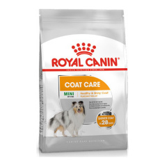 Ξηρά τροφή για ενήλικους σκύλους με θαμπό και τραχύ τρίχωμα άνω των 10 μηνών μικρόσωμων φυλών έως 10kg - Royal Canin Mini Coat Care 3kg