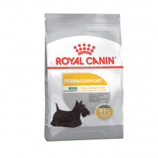Υποαλλεργική ξηρά τροφή για ενήλικους σκύλους με ευαίσθητο δέρμα άνω των 10 μηνών μικρόσωμων φυλών έως 10kg - Royal Canin Mini Dermacomfort